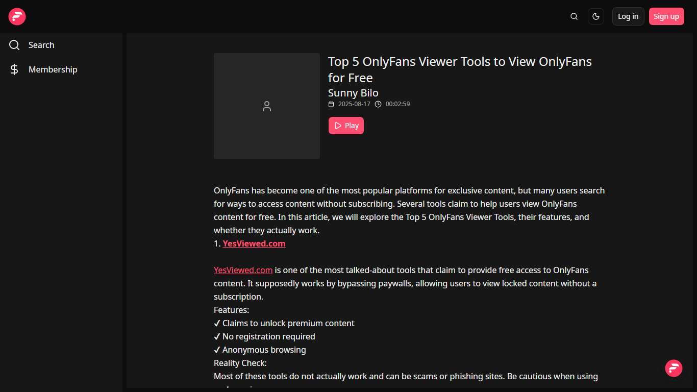 Top 5 OnlyFans Viewer Tools to View OnlyFans for Free - Podcast on Firstory
