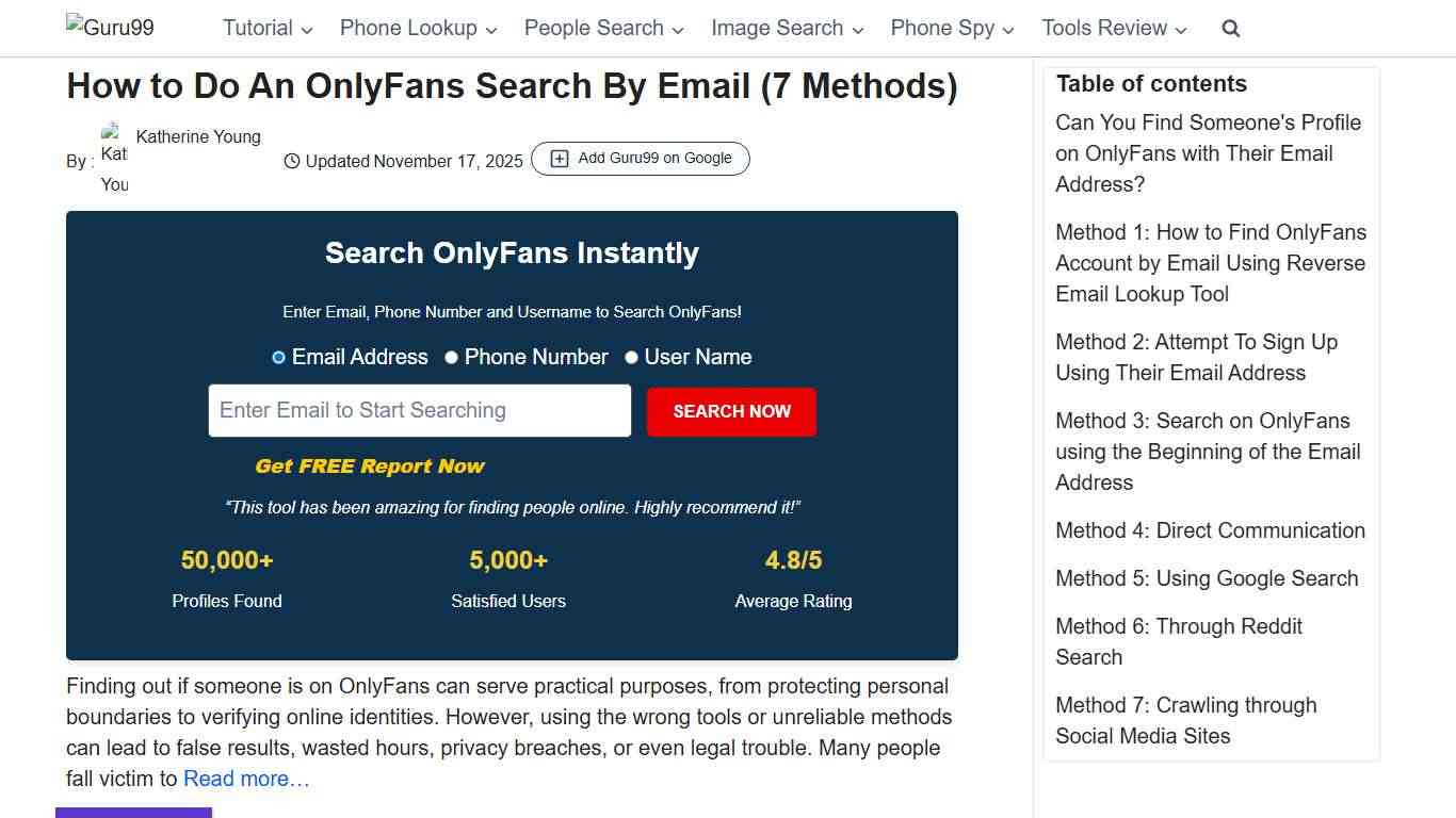 How to Do An OnlyFans Search By Email (7 Methods)