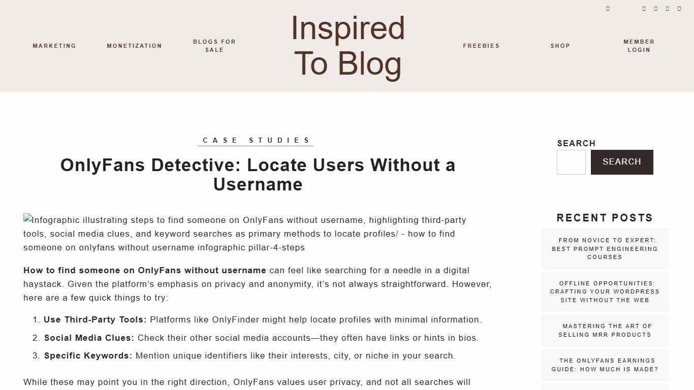 OnlyFans Detective: Locate Users Without a Username – Inspired to Blog